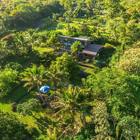 Jungle Haven Ocean Front Eco Villa On Fruit Farm Pahoa Extérieur photo