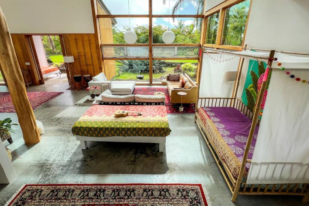 Jungle Haven Ocean Front Eco Villa On Fruit Farm Pahoa Extérieur photo