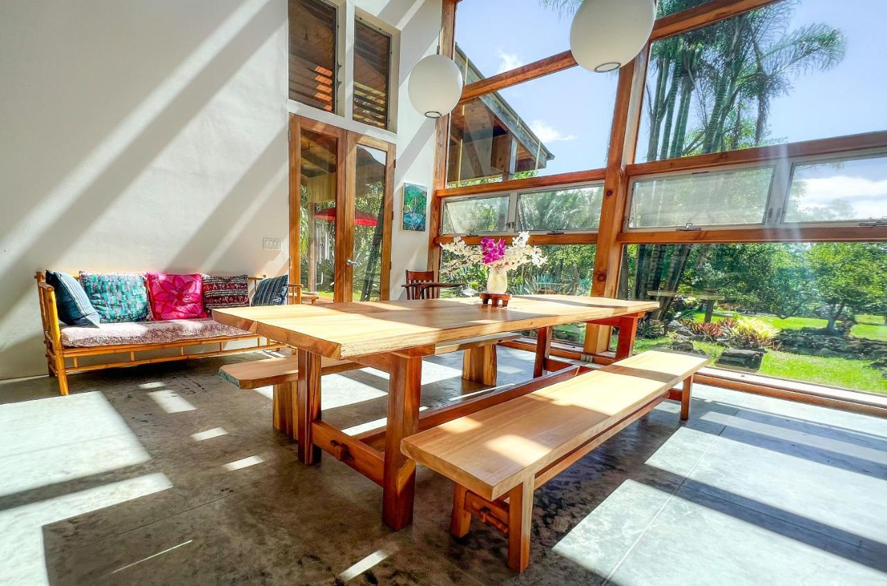 Jungle Haven Ocean Front Eco Villa On Fruit Farm Pahoa Extérieur photo