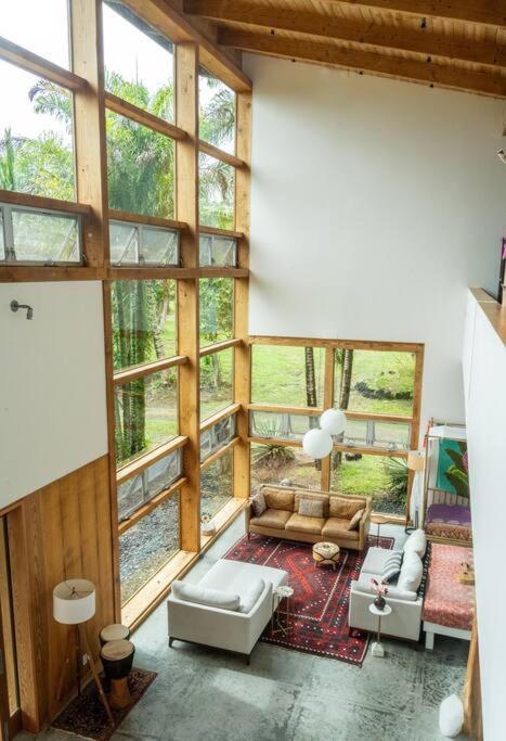 Jungle Haven Ocean Front Eco Villa On Fruit Farm Pahoa Extérieur photo