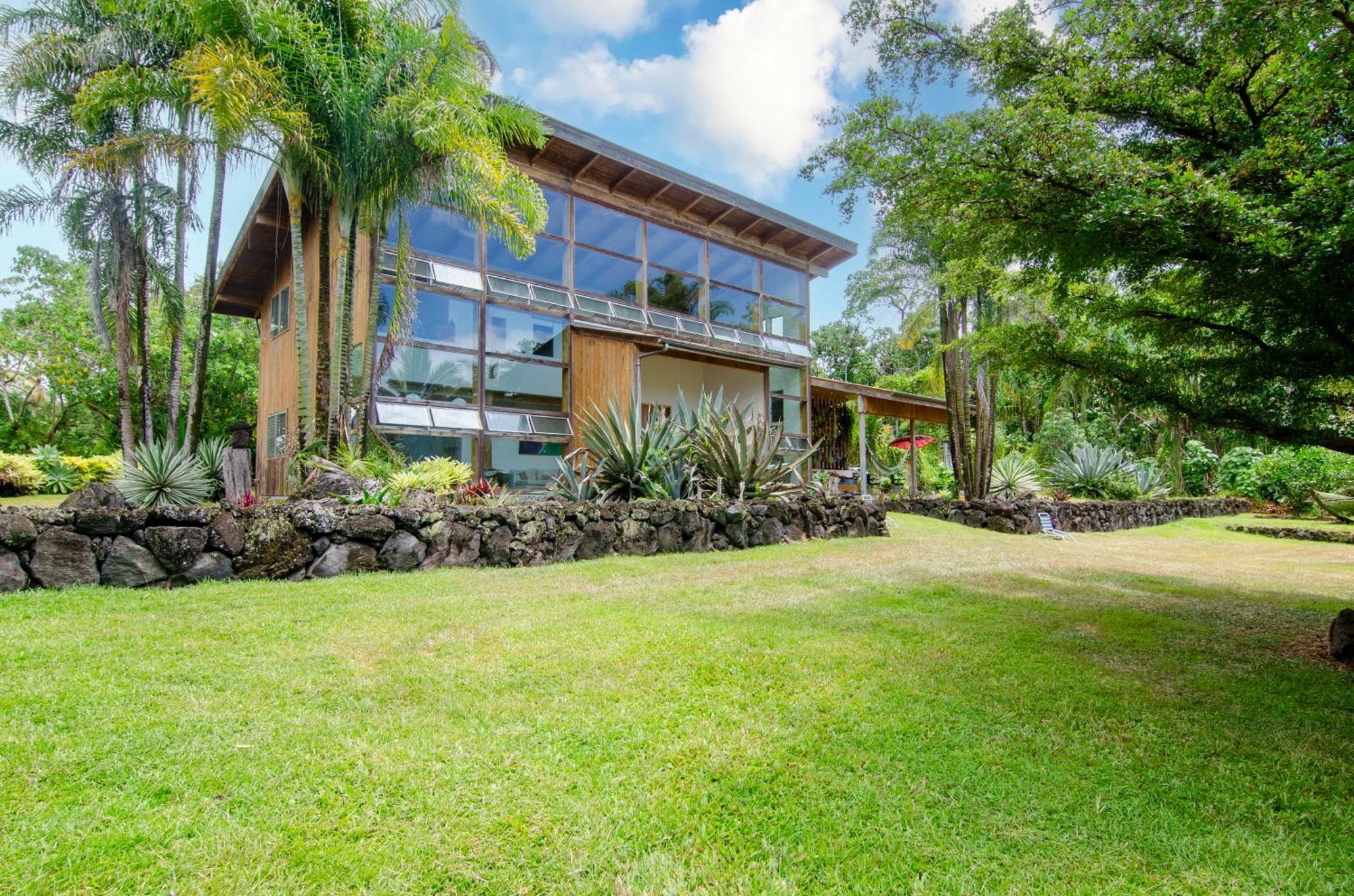 Jungle Haven Ocean Front Eco Villa On Fruit Farm Pahoa Extérieur photo